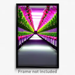 Pixel Art Poster - Flamboyant Aisle (8 Bit Psychedelic Trippy Video Game Print)