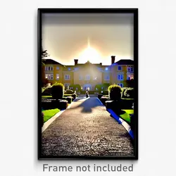 Pixel Art Poster - Grand Estate (8 Bit Psychedelic Trippy Video Game Print)