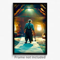 Pixel Art Poster - Memorable Hovel (8 Bit Psychedelic Trippy Video Game Print)