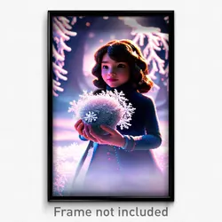 Pixel Art Poster - Frosty Hold (8 Bit Psychedelic Trippy Weird Video Game Print)