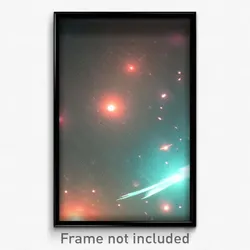 Pixel Art Poster - Watery Outer Space (8 Bit Psychedelic Video Game Print)