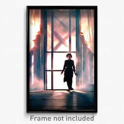 Pixel Art Poster - Novel Grotesque (8 Bit Psychedelic Trippy Video Game Print)