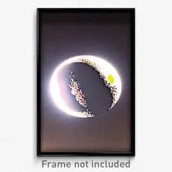 Pixel Art Poster - Remarkable Moon (8 Bit Psychedelic Trippy Video Game Print)