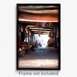 Pixel Art Poster - Worn Marketplace (8 Bit Psychedelic Trippy Video Game Print)