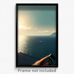Pixel Art Poster - Remote Sea (8 Bit Psychedelic Trippy Weird Video Game Print)