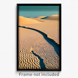 Pixel Art Poster - Antique Sands (8 Bit Psychedelic Trippy Video Game Print)