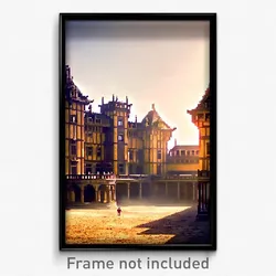 Pixel Art Poster - Coarse Palace (8 Bit Psychedelic Trippy Video Game Print)