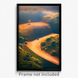 Pixel Art Poster - Terrific Earthworks (8 Bit Psychedelic Video Game Print)