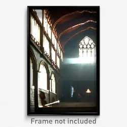 Pixel Art Poster - Dizzying Almshouse (8 Bit Psychedelic Video Game Print)