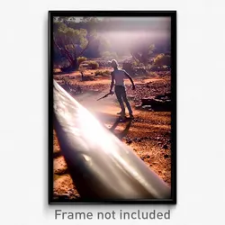 Pixel Art Poster - Dirty Outback (8 Bit Psychedelic Trippy Video Game Print)