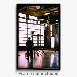 Pixel Art Poster - Aged Movie Studio (8 Bit Psychedelic Trippy Video Game Print)