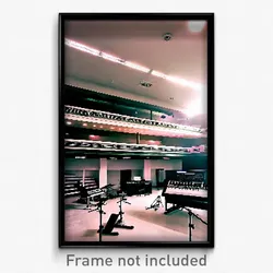 Pixel Art Poster - Enormous Music Studio (8 Bit Psychedelic Video Game Print)