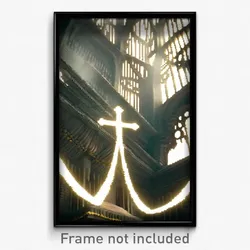 Pixel Art Poster - Tremendous Ossuary (8 Bit Psychedelic Video Game Print)