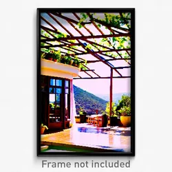 Pixel Art Poster - Natural Terrace (8 Bit Psychedelic Trippy Video Game Print)