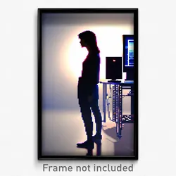 Pixel Art Poster - Tall Computer (8 Bit Psychedelic Trippy Video Game Print)