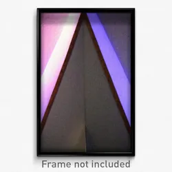 Pixel Art Poster - Triangular Wall (8 Bit Psychedelic Trippy Video Game Print)