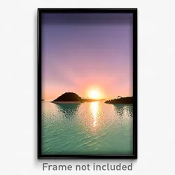 Pixel Art Poster - Gargantuan Lagoon (8 Bit Psychedelic Trippy Video Game Print)