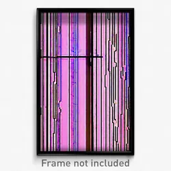 Pixel Art Poster - Wire Frame Glitchy Austin (8 Bit Video Game Print)