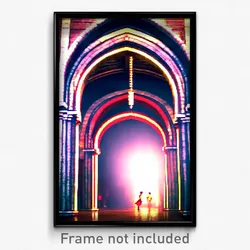 Pixel Art Poster - Elaborate Arch (8 Bit Psychedelic Trippy Video Game Print)