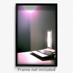 Pixel Art Poster - White Dell (8 Bit Psychedelic Trippy Weird Video Game Print)