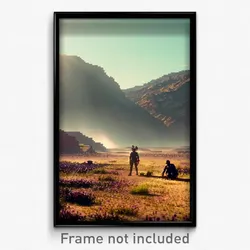 Pixel Art Poster - Tremendous Wasteland (8 Bit Psychedelic Video Game Print)