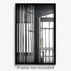 Pixel Art Poster - White Jail (8 Bit Psychedelic Trippy Weird Video Game Print)