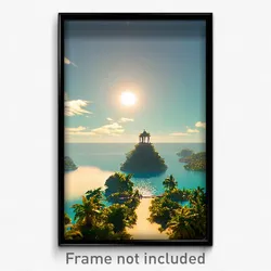 Pixel Art Poster - Thick Cay (8 Bit Psychedelic Trippy Weird Video Game Print)