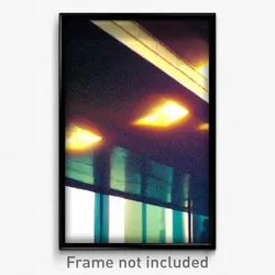 Pixel Art Poster - Reflecting Overhang (8 Bit Psychedelic Video Game Print)