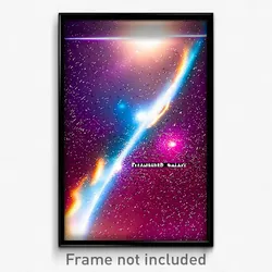 Pixel Art Poster - Treasured Galaxy (8 Bit Psychedelic Trippy Video Game Print)