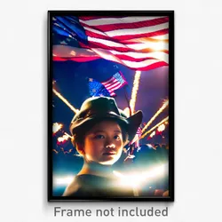 Pixel Art Poster - Reflecting Independence Day (8 Bit Video Game Print)