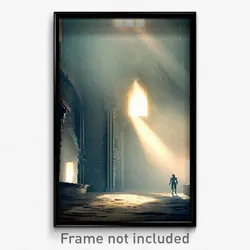 Pixel Art Poster - Cavernous Corner (8 Bit Psychedelic Trippy Video Game Print)