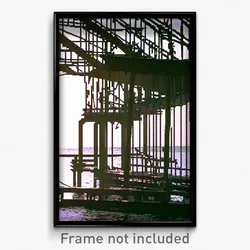 Pixel Art Poster - Thorny Dock (8 Bit Psychedelic Trippy Weird Video Game Print)