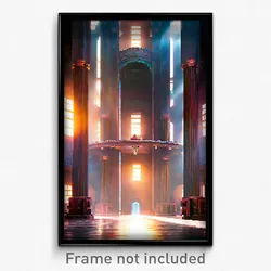 Pixel Art Poster - Fantastic Cistern (8 Bit Psychedelic Trippy Video Game Print)