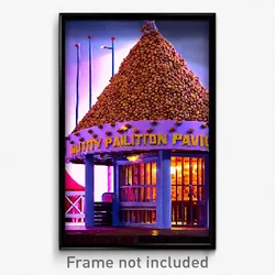 Pixel Art Poster - Nutty Pavillion (8 Bit Psychedelic Trippy Video Game Print)