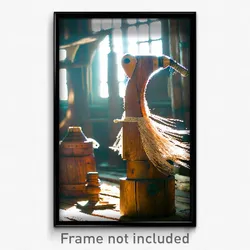 Pixel Art Poster - Wooden Turn (8 Bit Psychedelic Trippy Weird Video Game Print)