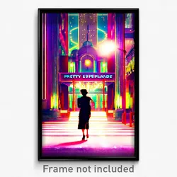 Pixel Art Poster - Famous Esplande (8 Bit Psychedelic Trippy Video Game Print)