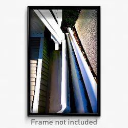 Pixel Art Poster - White Gutter (8 Bit Psychedelic Trippy Video Game Print)