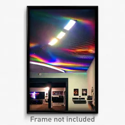Pixel Art Poster - Meek Home Theatre (8 Bit Psychedelic Trippy Video Game Print)
