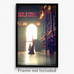 Pixel Art Poster - Sentimental Battlements (8 Bit Psychedelic Video Game Print)