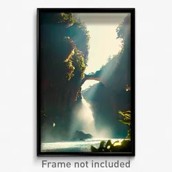 Pixel Art Poster - Wild Cataract (8 Bit Psychedelic Trippy Video Game Print)
