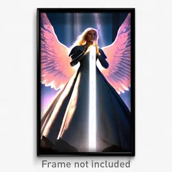 Pixel Art Poster - Angelic Slit (8 Bit Psychedelic Trippy Video Game Print)