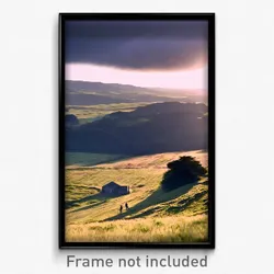 Pixel Art Poster - Measly Downland (8 Bit Psychedelic Trippy Video Game Print)