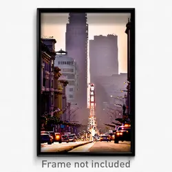 Pixel Art Poster - Elaborate San Francisco (8 Bit Psychedelic Video Game Print)