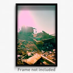 Pixel Art Poster - Old Dump (8 Bit Psychedelic Trippy Weird Video Game Print)