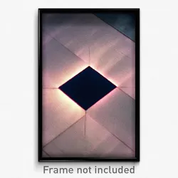 Pixel Art Poster - Dangerous Square (8 Bit Psychedelic Trippy Video Game Print)