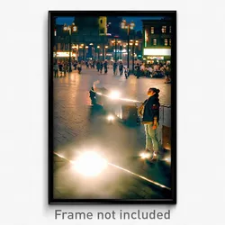 Pixel Art Poster - Busy Square (8 Bit Psychedelic Trippy Weird Video Game Print)