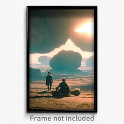 Pixel Art Poster - Buoyant Territory (8 Bit Psychedelic Trippy Video Game Print)