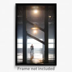 Pixel Art Poster - Calm Forgeworks (8 Bit Psychedelic Trippy Video Game Print)