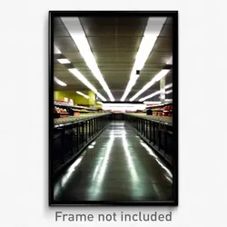Pixel Art Poster - Gloomy Aisle (8 Bit Psychedelic Trippy Video Game Print)