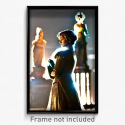 Pixel Art Poster - Familiar Statue (8 Bit Psychedelic Trippy Video Game Print)